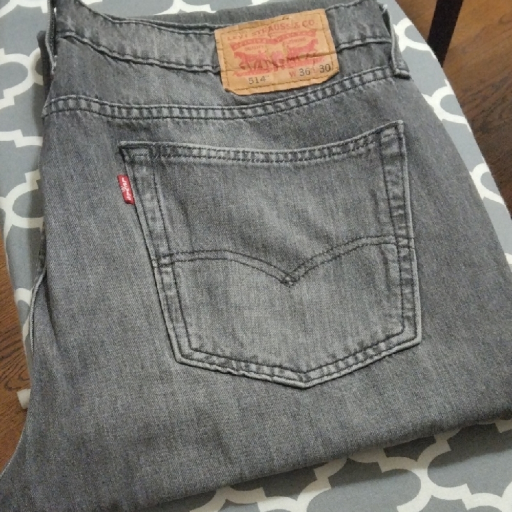 Levi's Men's Dark Gray Straight Jeans